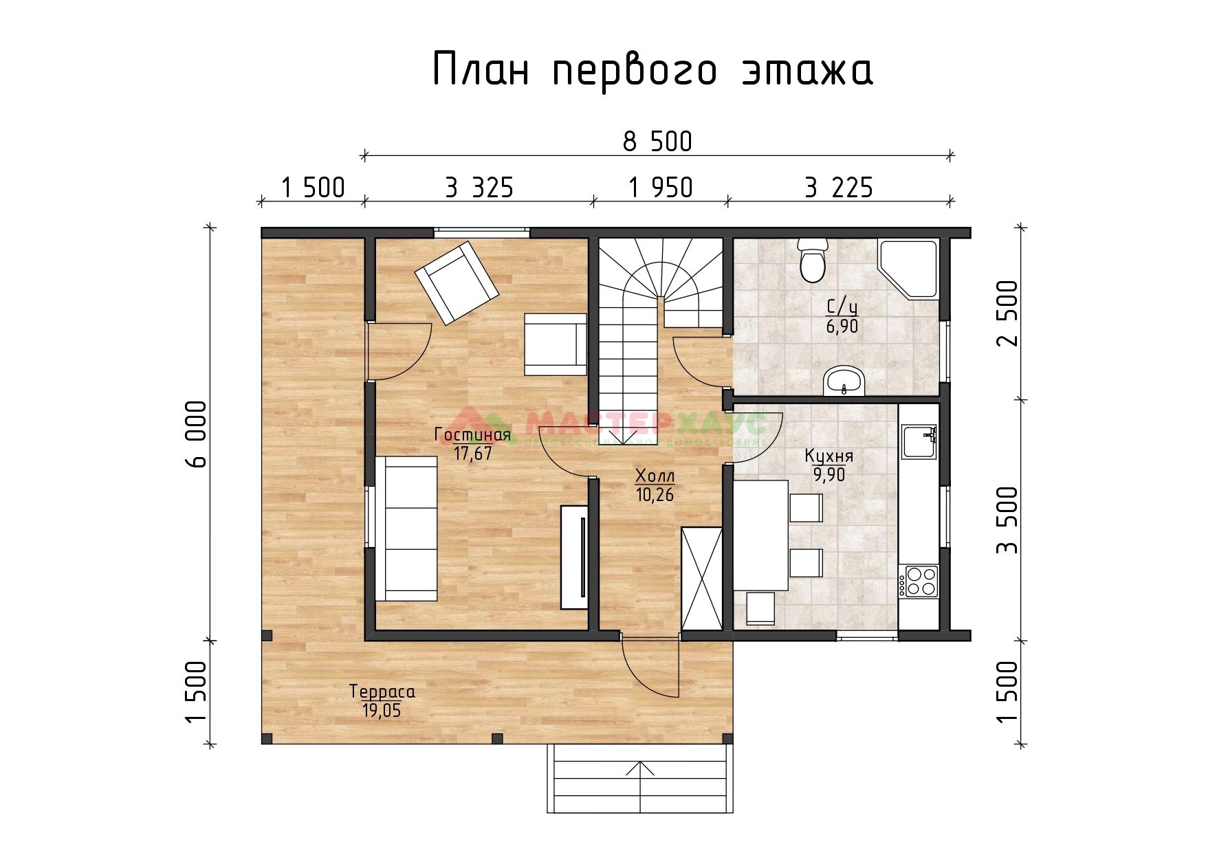 Проект двухэтажного дома с террасой чертеж (135 фото)
